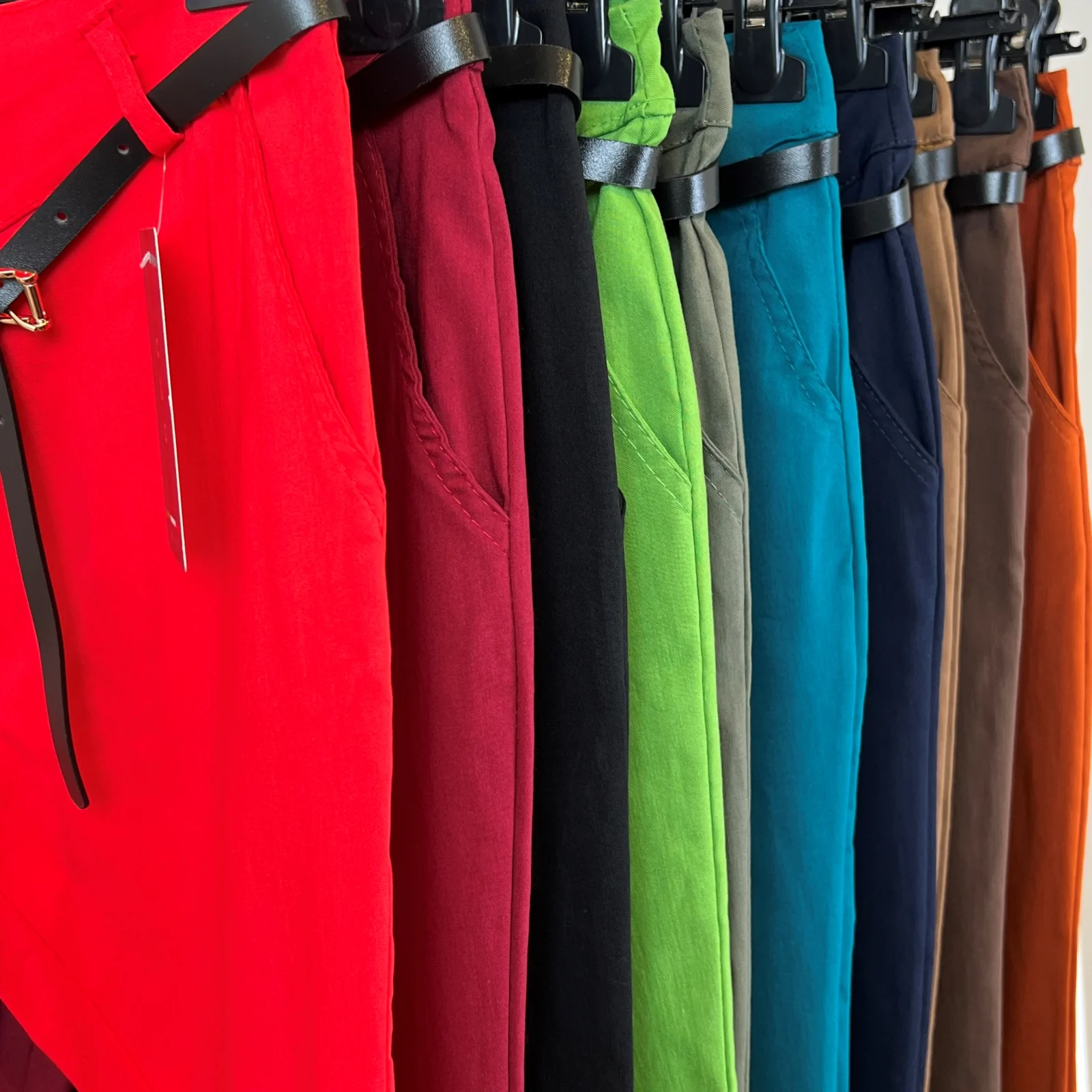 M934- Chino Stretch (T36-T50) 🇮🇹 - bleu-canard - 44