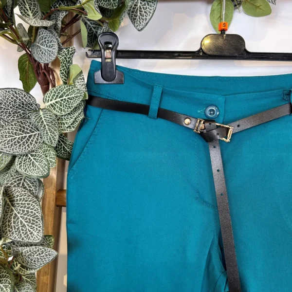 M934- Chino Stretch (T36-T50) 🇮🇹 - bleu-canard - 44