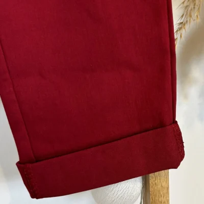 M934- Chino Stretch (T36-T50) 🇮🇹 - bordeaux - 50