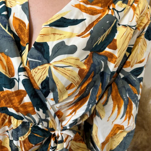 M386- Robe Maëlle cache coeur (T36-T40) - rouille - 38