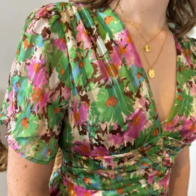 M391- Robe By One (T36-T48) - vert-anis - 48