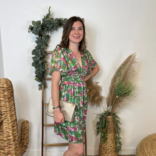 M391- Robe By One (T36-T48) - vert-anis - 48