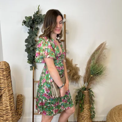 M391- Robe By One (T36-T48) - vert-anis - 48