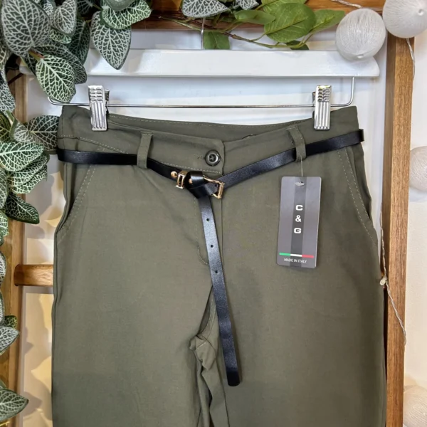 M934- Chino Stretch (T36-T50) 🇮🇹 - kaki - 50