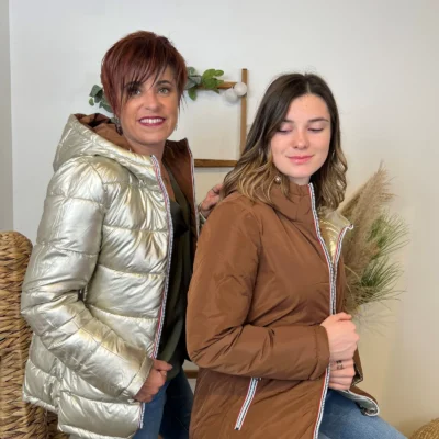 M222 – Doudoune réversible (T36-T44) - marron - 44