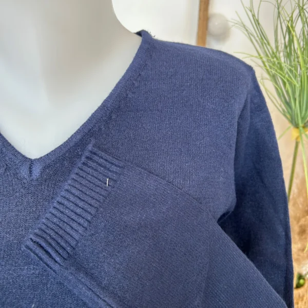 Y249-Tricotonic Col V les T38 & 42 - marine - 42