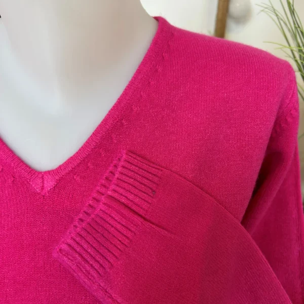 Y249-Tricotonic Col V les T38 & 42 - fuchsia - 42