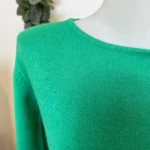 Pull col rond laine et cachemire femme TRICOTONIC T36-T42 - vert-bresil - 42