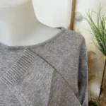 Pull col rond laine et cachemire femme TRICOTONIC T36-T42 - violet - 42