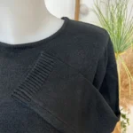 Pull col rond laine et cachemire femme TRICOTONIC T36-T42 - noir - 42