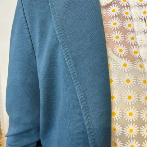 M424- Blazer coton uni (T36-T44) 🇮🇹 - bleu-canard - 40