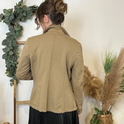 M424- Blazer coton uni (T36-T44) 🇮🇹 - camel - 40