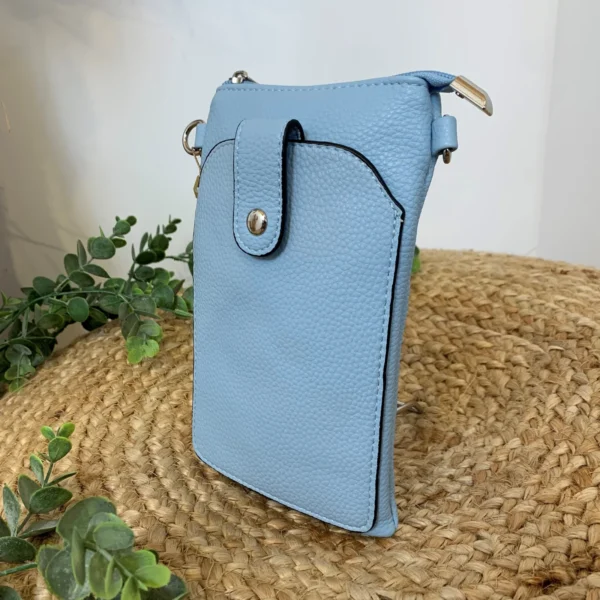 P429- Sac Téléphone Flora.and.Co - bleu-ciel - sans-taille