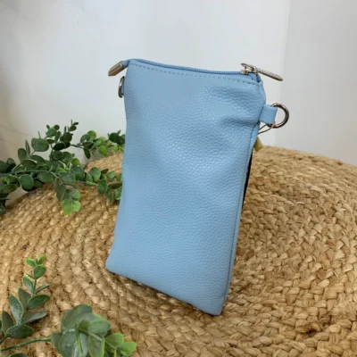 P429- Sac Téléphone Flora.and.Co - bleu-ciel - sans-taille