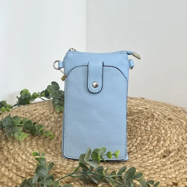 P429- Sac Téléphone Flora.and.Co - bleu-ciel - sans-taille