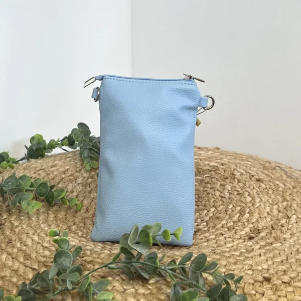 P429- Sac Téléphone Flora.and.Co - bleu-ciel - sans-taille
