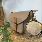 Sac cartable vintage - Flora & Co - beige-taupe - sans-taille
