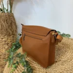 Sac cartable vintage - Flora & Co - camel - taille-unique