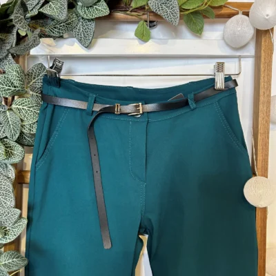 M934- Chino Stretch (T36-T50) 🇮🇹 - vert-sapin - 44