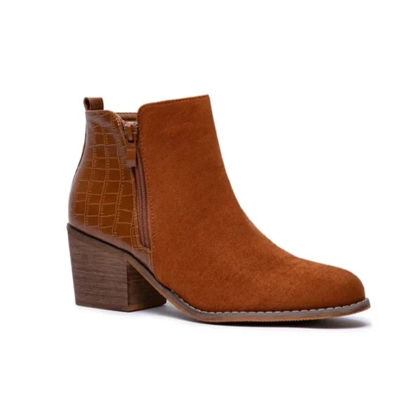 R528- Bottine bi-matière (T36-T42) - camel - 41