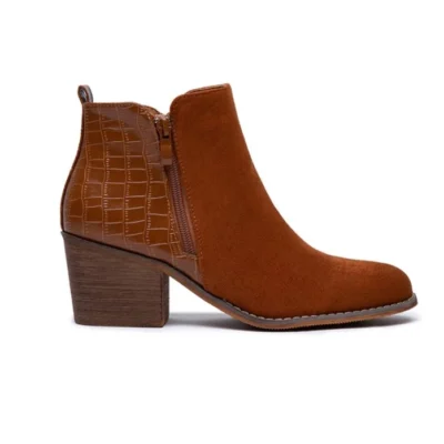 R528- Bottine bi-matière (T36-T42) - camel - 41