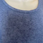Pull col rond laine et cachemire femme TRICOTONIC T40 - bleu-indigo - 42