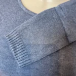 Pull col rond laine et cachemire femme TRICOTONIC T40 - bleu-indigo - 42