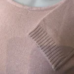Pull col rond laine et cachemire femme TRICOTONIC T40 - rose-poudre - 42