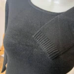 Pull col rond laine et cachemire femme TRICOTONIC T40 - noir - 42