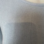 Pull col rond laine et cachemire femme TRICOTONIC T40 - bleu-ciel - 42