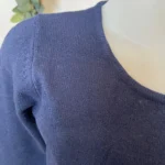 Pull col rond laine et cachemire femme TRICOTONIC T40 - marine - 42