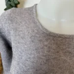 Pull col rond laine et cachemire femme TRICOTONIC T40 - gris - 42
