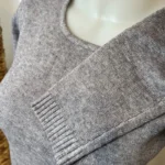 Pull col rond laine et cachemire femme TRICOTONIC T40 - gris - 42