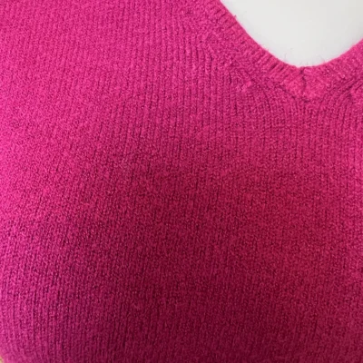 Y248- Pull Laine Cachemire "Tricotonic" (les T36&40) - fuchsia - 40