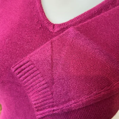 Y248- Pull Laine Cachemire "Tricotonic" (les T36&40) - fuchsia - 40