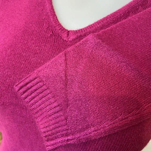 Y248- Pull Laine Cachemire "Tricotonic" (les T36&40) - fuchsia - 40