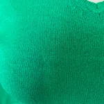 Pull col V laine et cachemire femme TRICOTONIC T40 - vert-bresil - 40