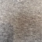 Pull col V laine et cachemire femme TRICOTONIC T40 - gris - 40