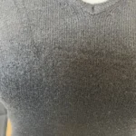 Pull col V laine et cachemire femme TRICOTONIC T40 - noir - 40