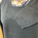 Pull col rond laine et cachemire femme TRICOTONIC T44 - noir - 48