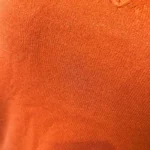Pull col V laine et cachemire femme TRICOTONIC T44 - rouille - 48