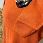 Pull col V laine et cachemire femme TRICOTONIC T44 - rouille - 48