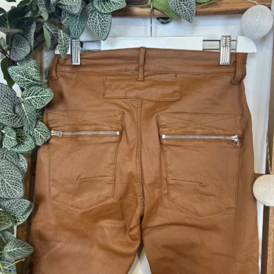 P068- Jean Enduit Melly&Co fourré (T34-T42) - camel - 42