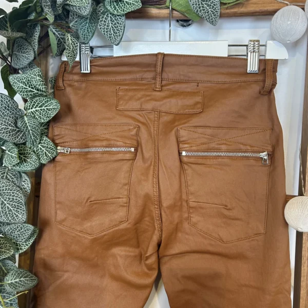 P068- Jean Enduit Melly&Co fourré (T34-T42) - camel - 42