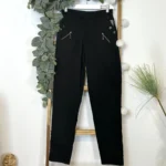 Pantalon confort chaud femme JST taille haute T38-T52 - noir - 58