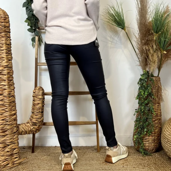 W101- Jean slim Enduit (T36-T44) - marine - 44