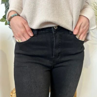 O506- Jean Slim Voggo - noir - 44