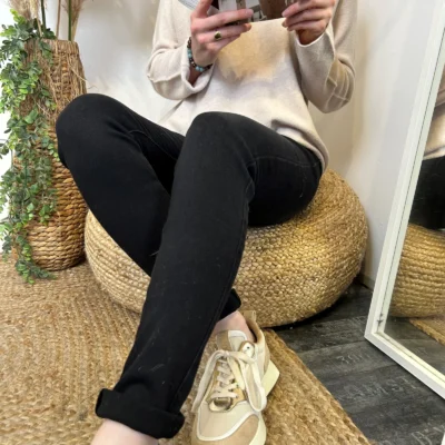 O506- Jean Slim Voggo - noir - 44