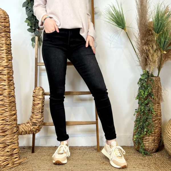 O506- Jean Slim Voggo - noir - 44