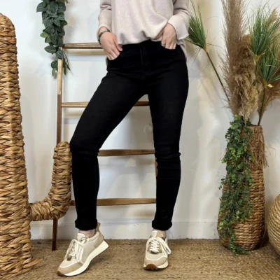 O506- Jean Slim Voggo - noir - 44